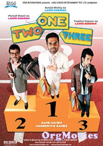 poster of One Two Three 2008 Hindi Full Movie