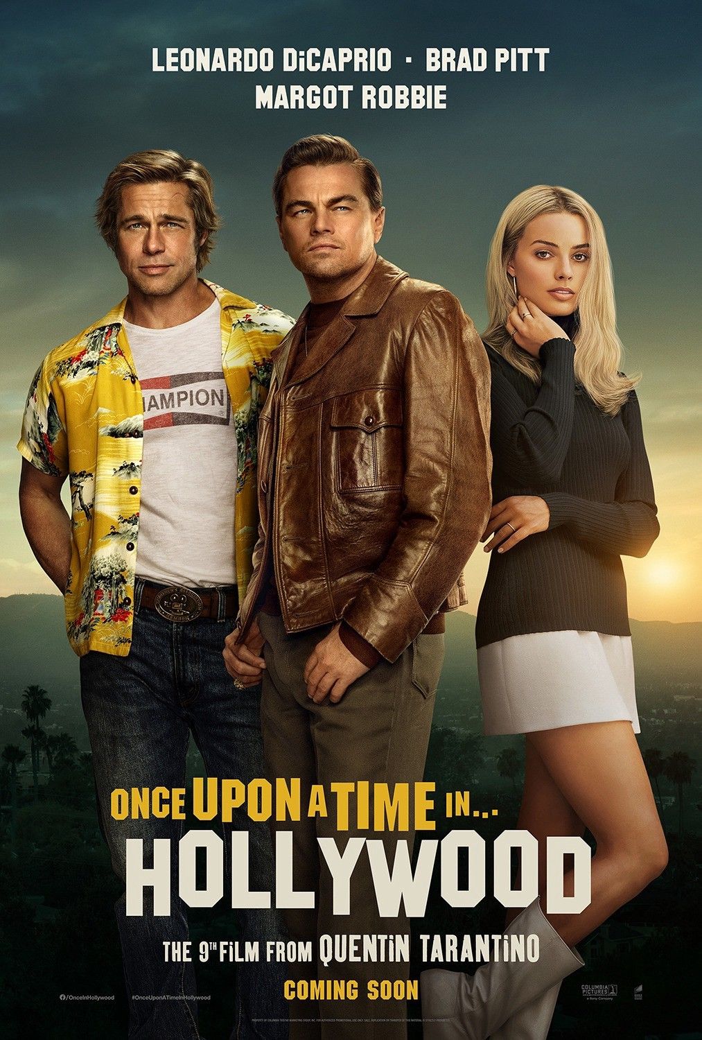 poster of One Upon Time in Hollywood (2019) Hindi Dubbed BluRay