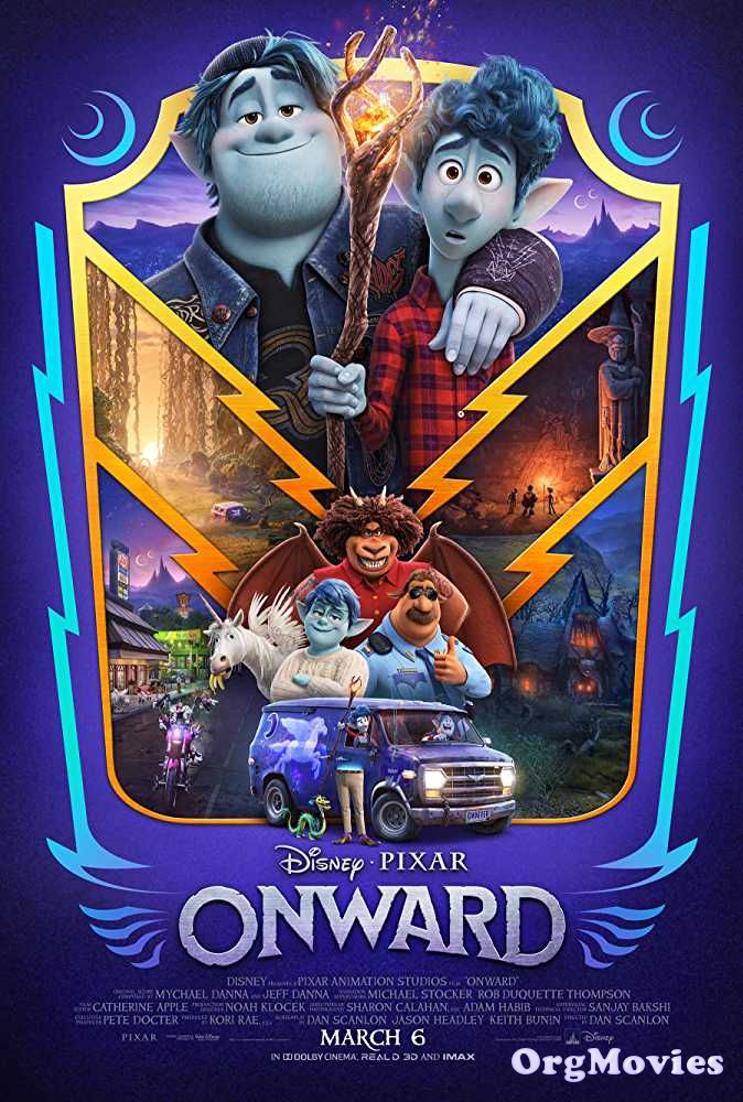 poster of Onward 2020 Hollywood English Full Movie