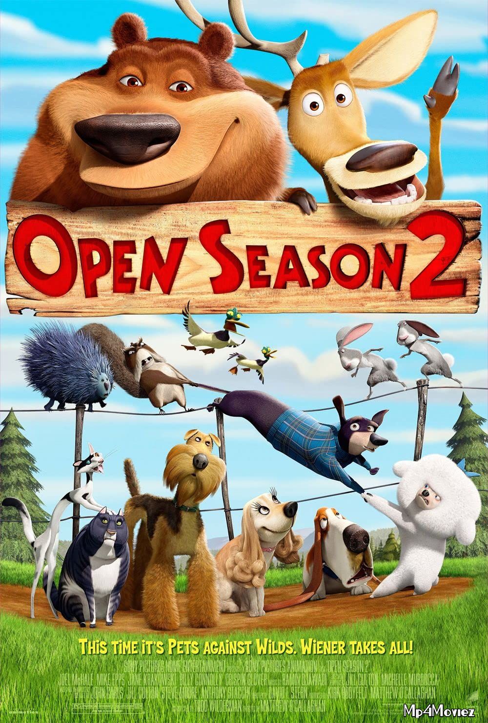 poster of Open Season 2 (2008) Hindi Dubbed BRRip