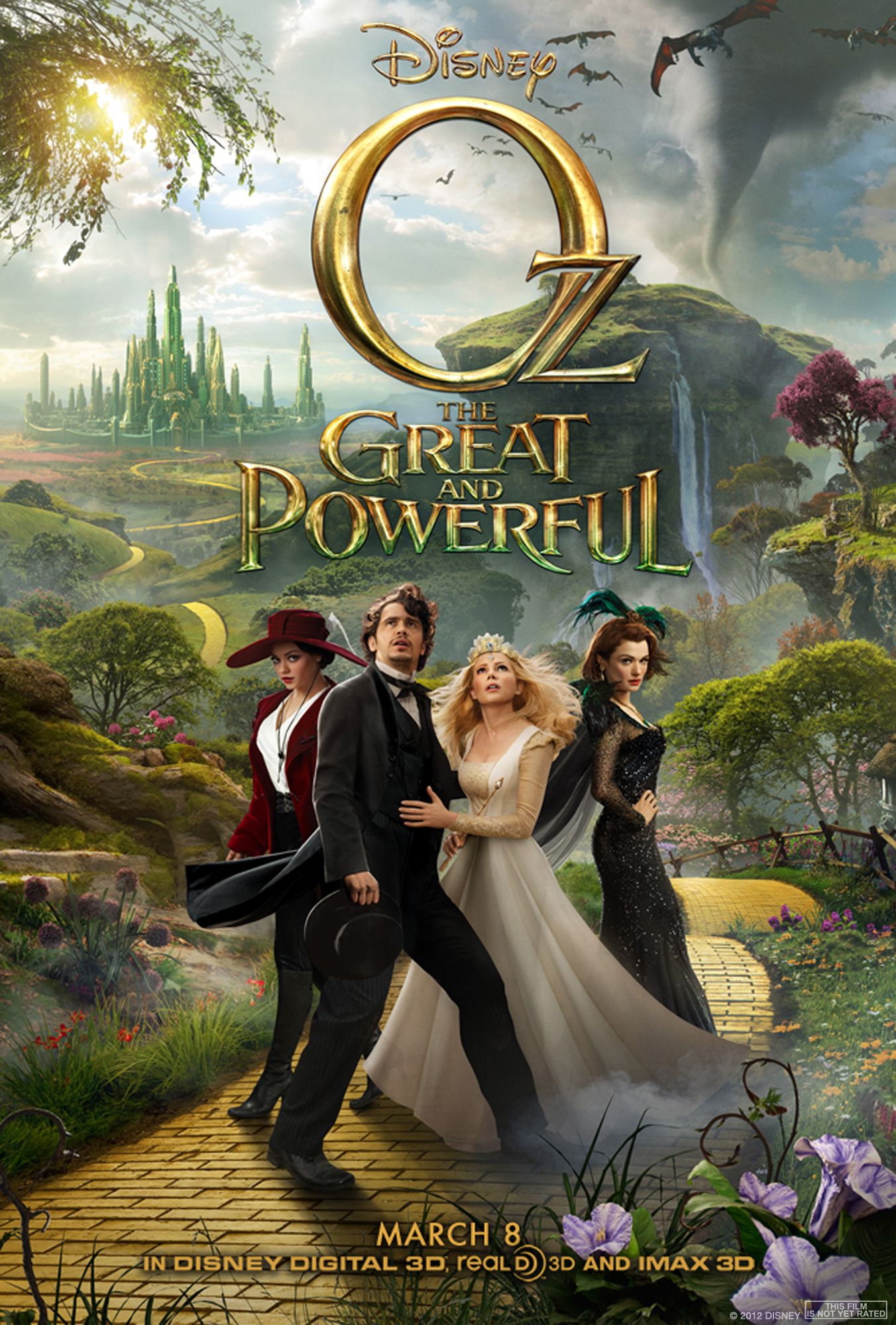 poster of Oz the Great and Powerful (2013) Hindi Dubbed BluRay