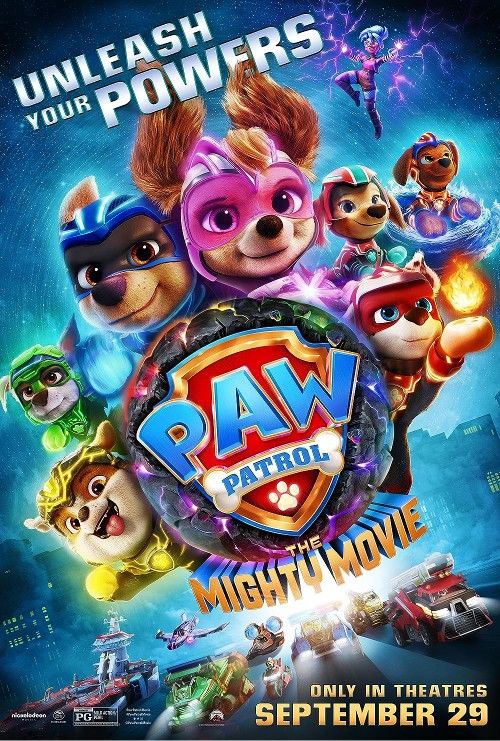 poster of PAW Patrol The Mighty Movie (2023) Hindi Dubbed