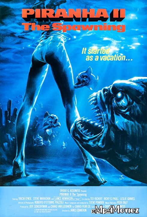 poster of Piranha II: The Spawning (1981) Hindi Dubbed BluRay