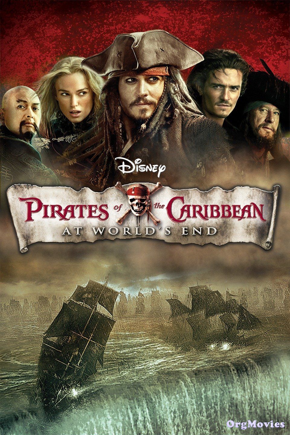 poster of Pirates of the Caribbean 3 At Worlds End 2007 Full Movie In Hindi Dubbed