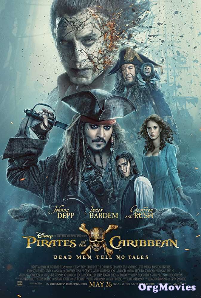 poster of Pirates of the Caribbean 5 Dead Men Tell No Tales 2017 Full Movie In Hindi Dubbed