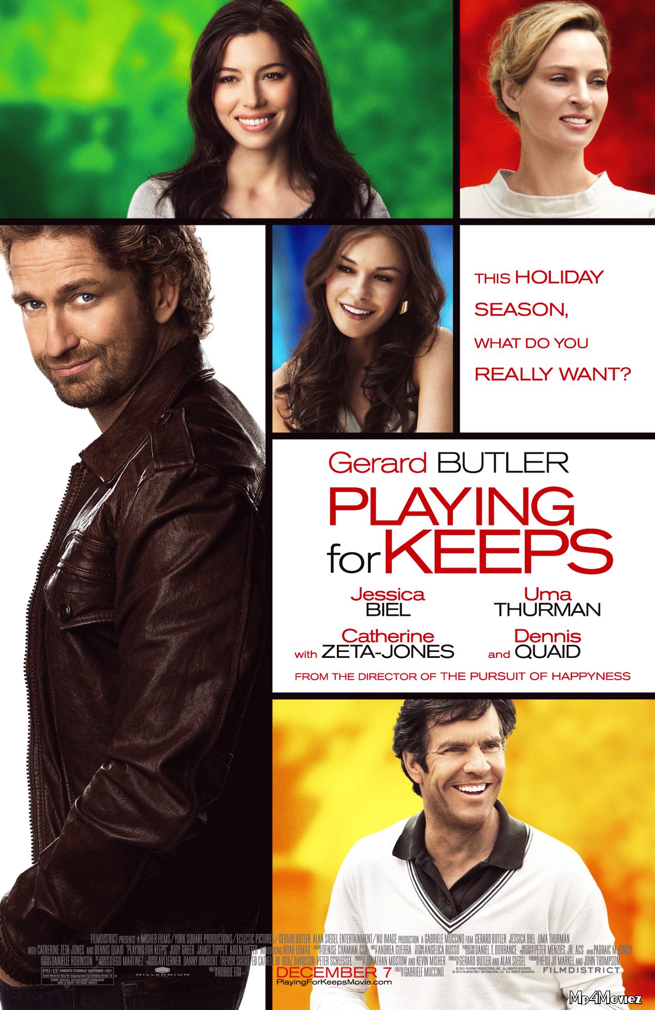 poster of Playing for Keeps 2012 Hindi Dubbed Full Movie