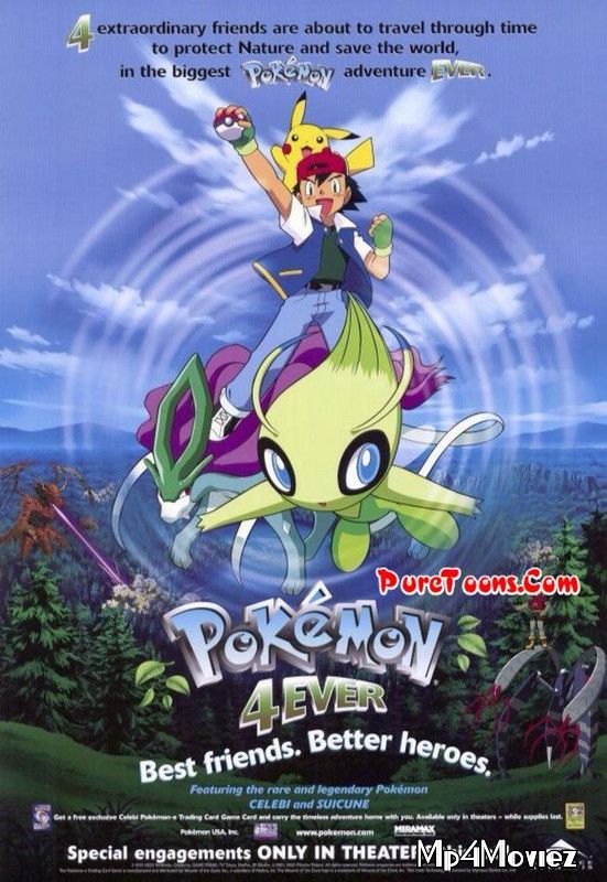 poster of Pokemon Movie Khatre Ka Jungle 2001 Hindi Dubbed Movie