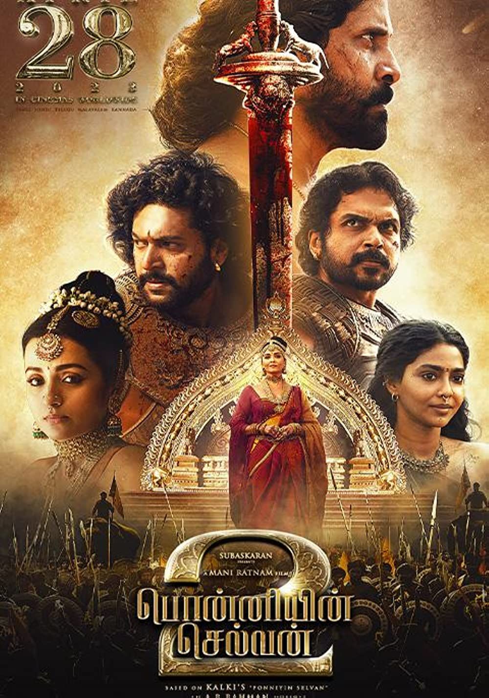 poster of Ponniyin Selvan Part 2 (2023) Hindi ORG Dubbed HDRip