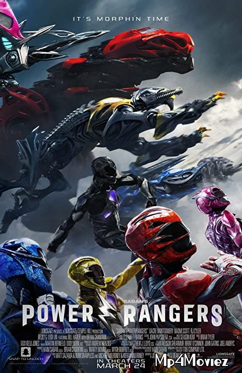 poster of Power Rangers (2017) Hindi Dubbed BRRip