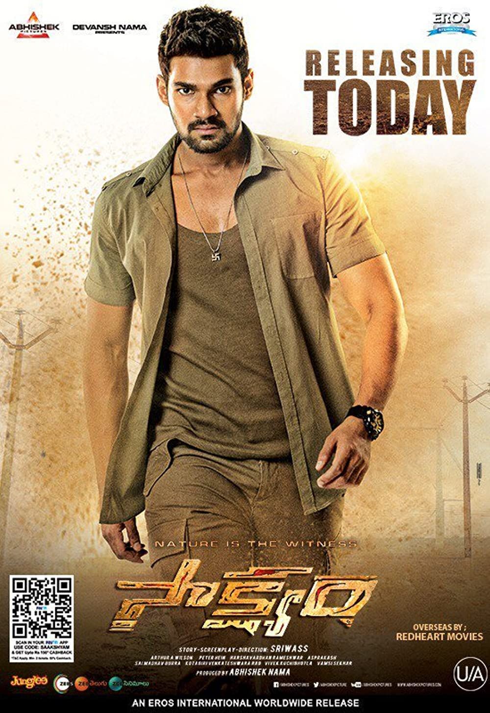 poster of Pralay The Destroyer (Saakshyam) 2021 Hindi Dubbed HDRip