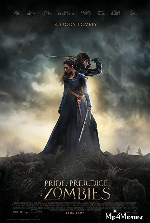 poster of Pride and Prejudice and Zombies 2016 Hindi Dubbed Movie