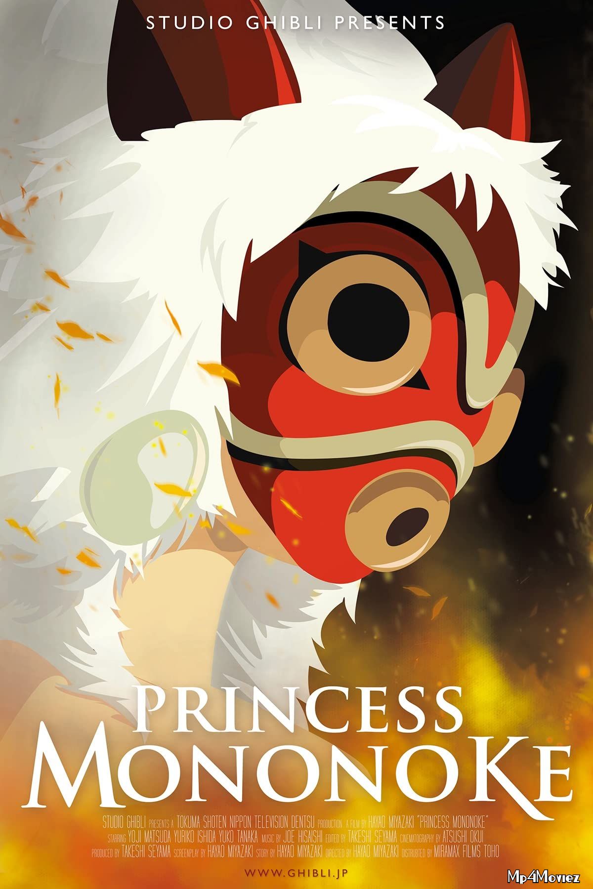 poster of Princess Mononoke (1997) Hindi Dubbed Full Movie