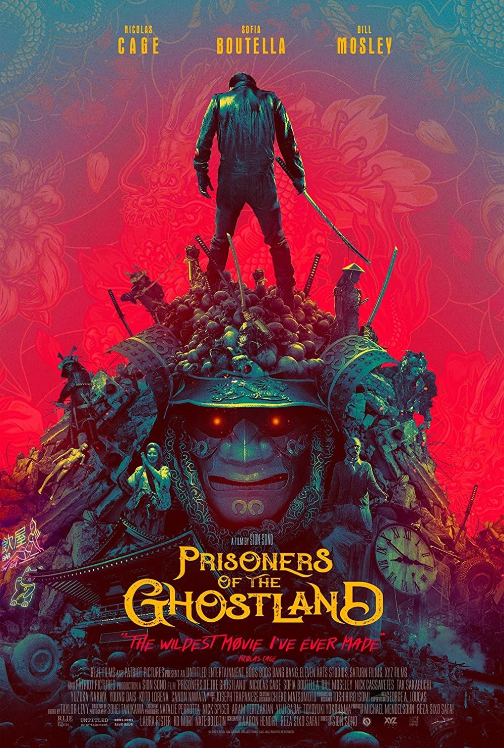 poster of Prisoners of the Ghostland (2021) Hollywood English HDRip