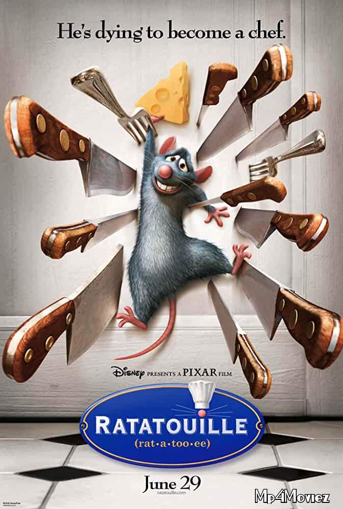 poster of Ratatouille 2007 Hindi Dubbed Movie