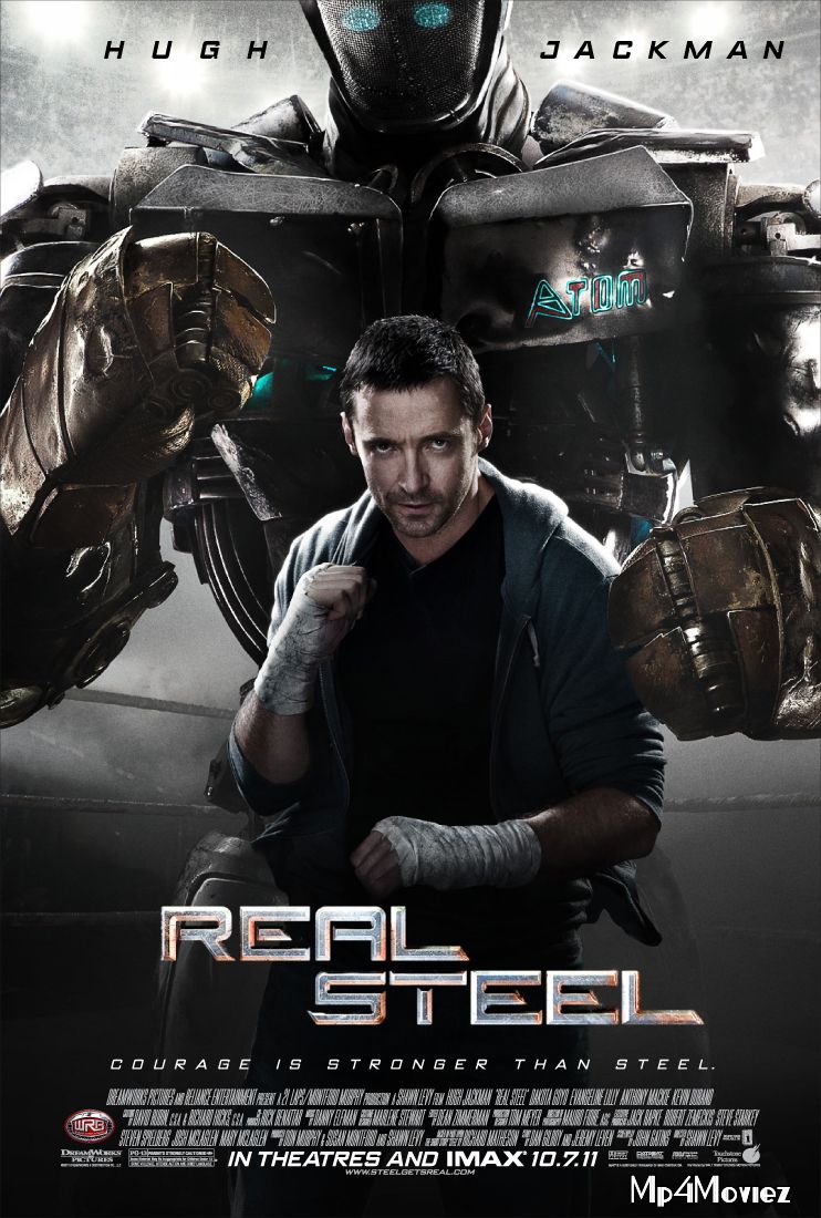 poster of Real Steel (2011) Hindi Dubbed BRRip