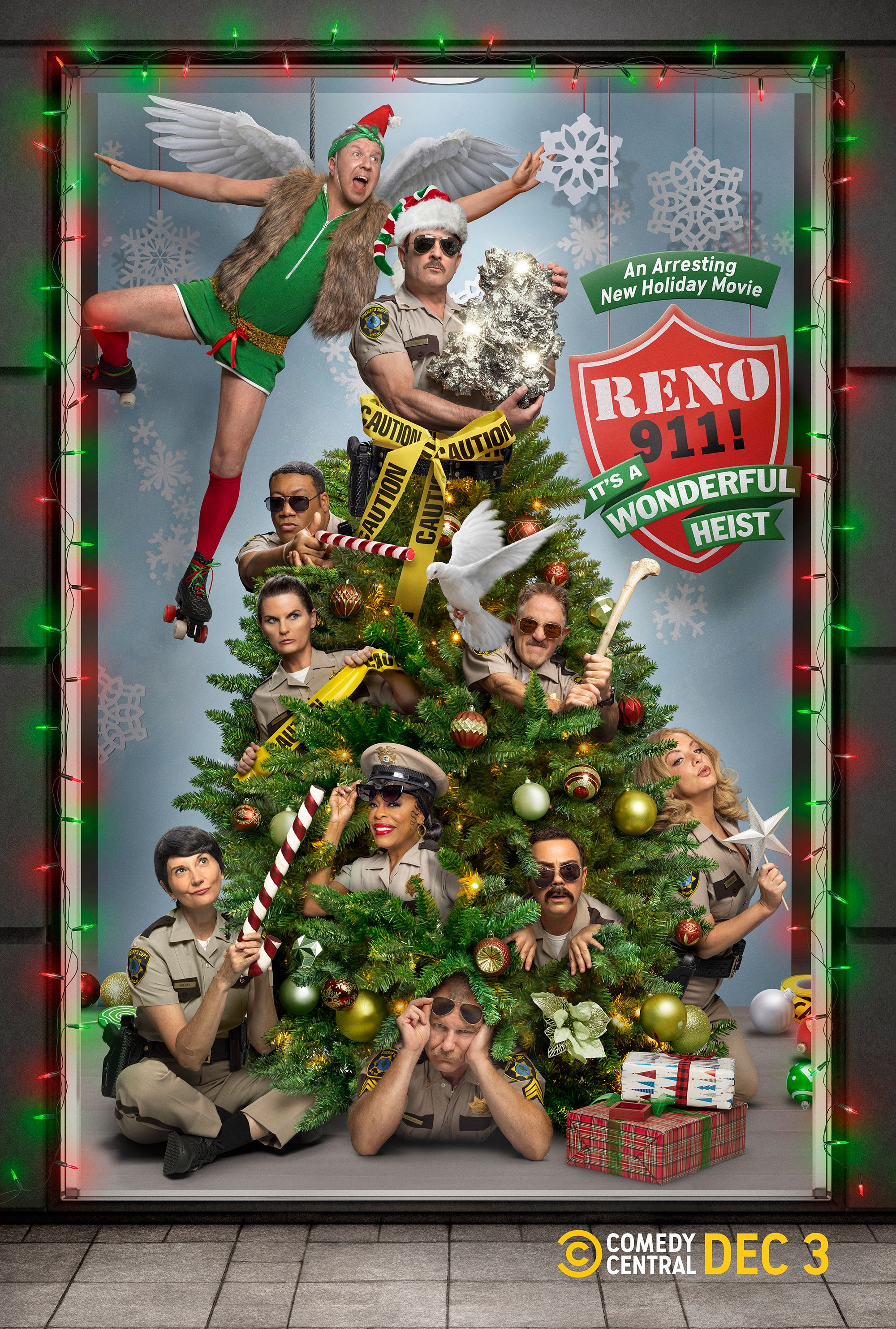 poster of Reno 911!: Its a Wonderful Heist (2022) English HDRip