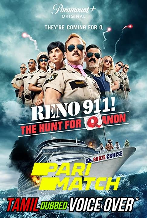 poster of Reno 911!: The Hunt for QAnon (2021) Tamil (Voice Over) Dubbed WEBRip