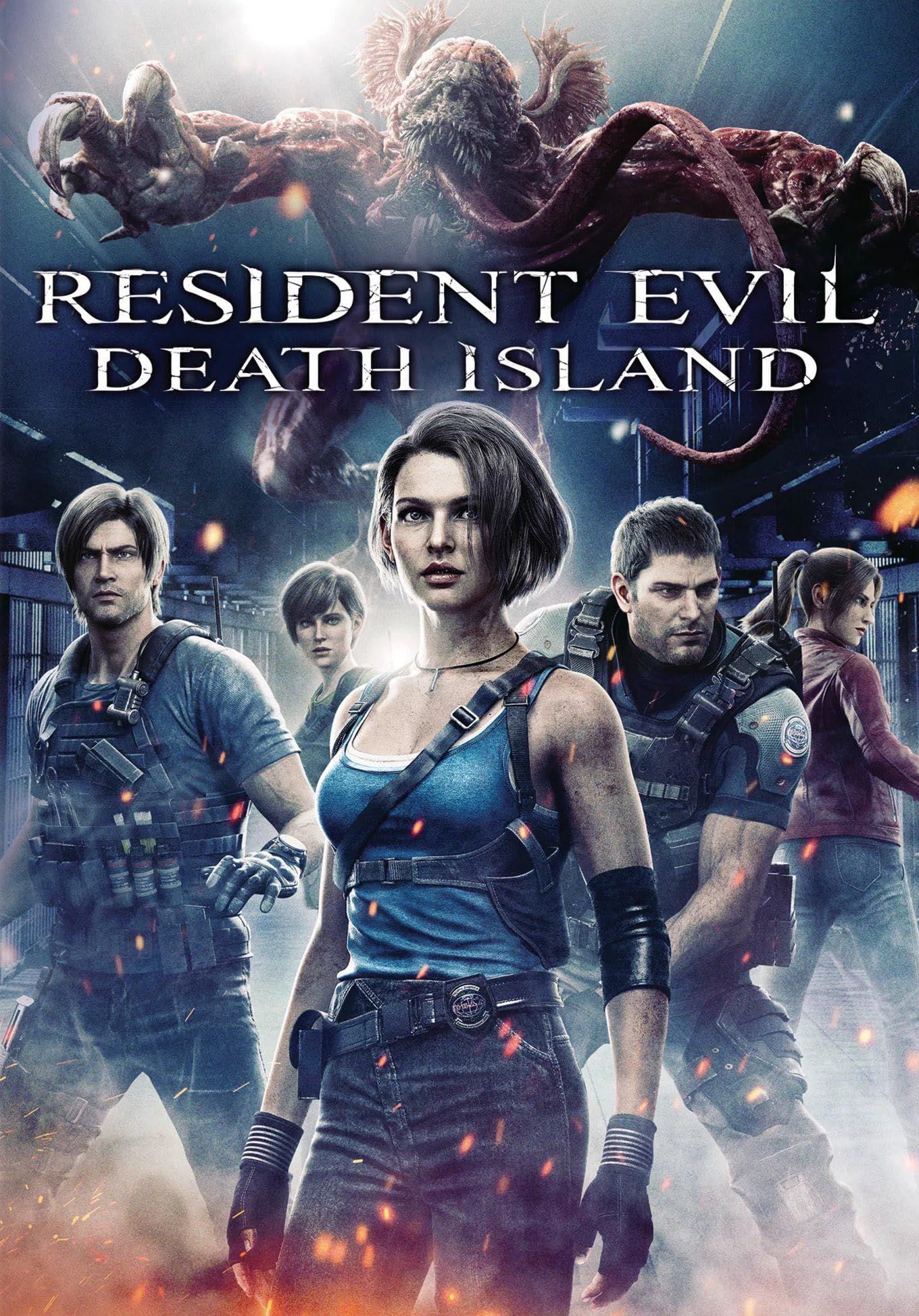 poster of Resident Evil Death Island (2023) Hindi ORG Dubbed BluRay