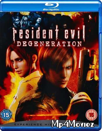 poster of Resident Evil Degeneration 2008 BluRay Hindi Dubbed Movie