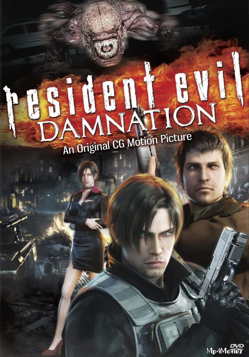 poster of Resident Evil: Damnation 2012 Hindi Dubbed ORG BluRay