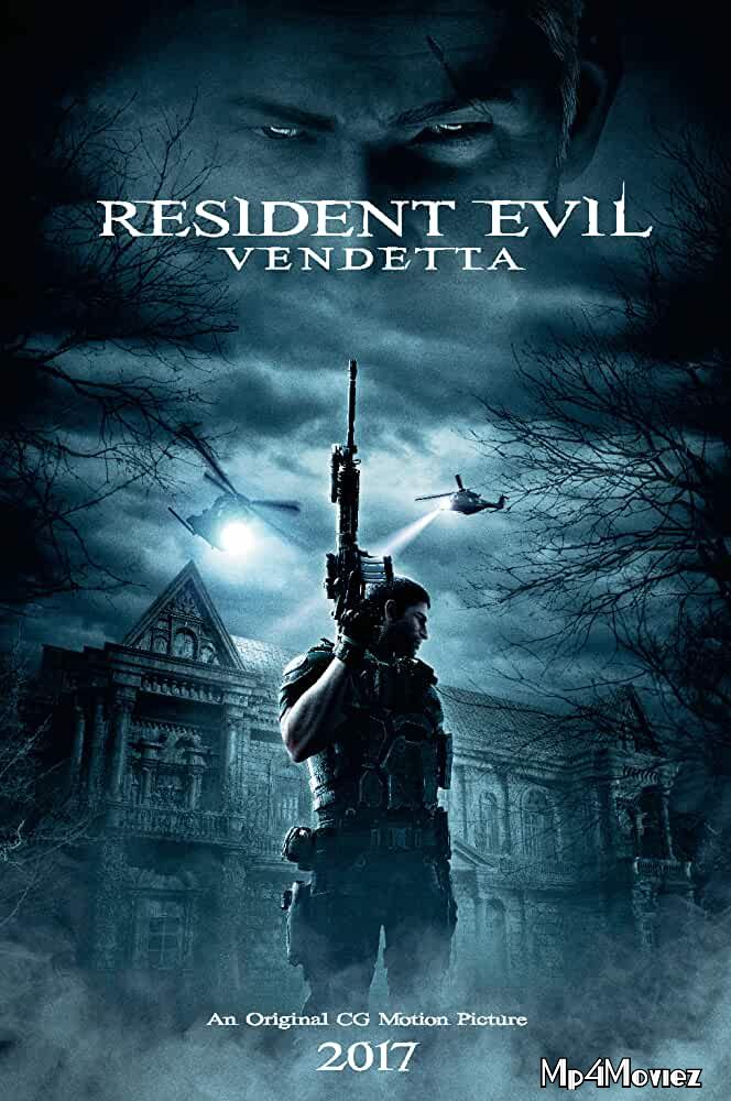 poster of Resident Evil: Vendetta 2017 Hindi Dubbed Movie