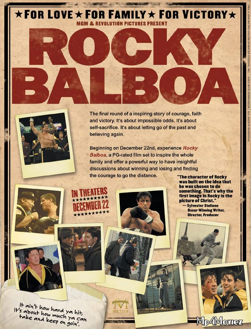 poster of Rocky Balboa 2006 Hindi Dubbed Movie