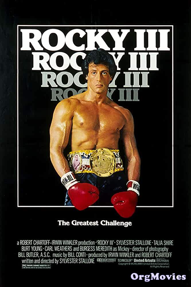 poster of Rocky III 1982 Hindi Dubbed Full Movie