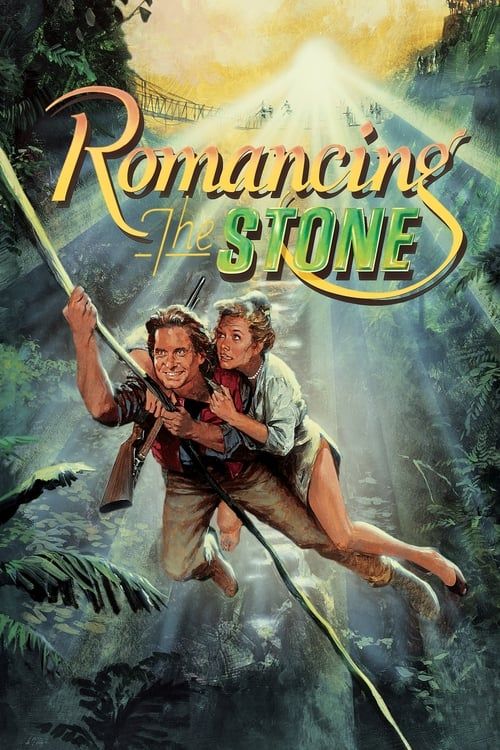 poster of Romancing the Stone (1984) Hindi ORG Dubbed BluRay