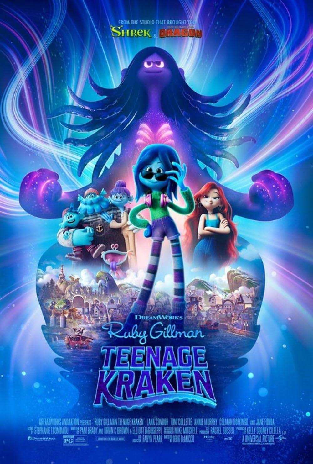 poster of Ruby Gillman Teenage Kraken (2023) Hindi Dubbed Movie