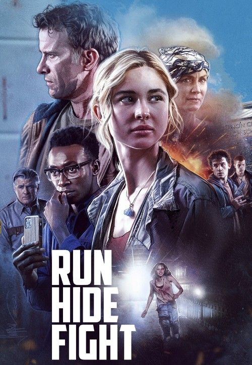 poster of Run Hide Fight (2020) Hindi Dubbed