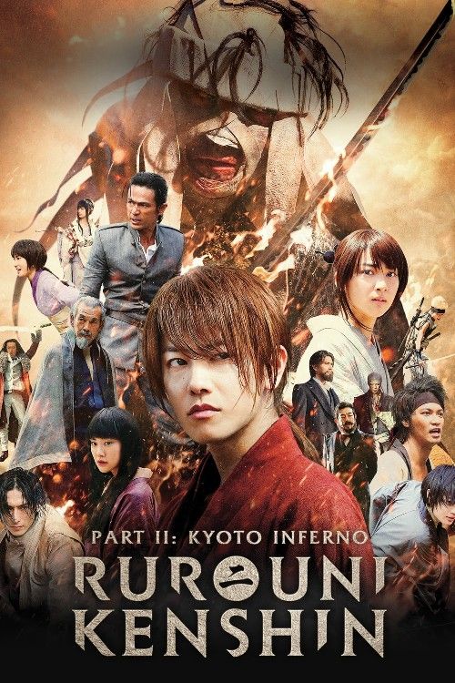 poster of Rurouni Kenshin Part II: Kyoto Inferno (2014) Hindi Dubbed Movie