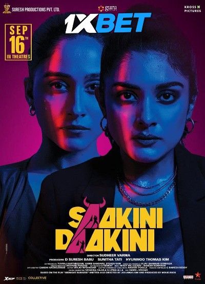 poster of Saakini Daakini (2022) Hindi HQ Dubbed HDRip