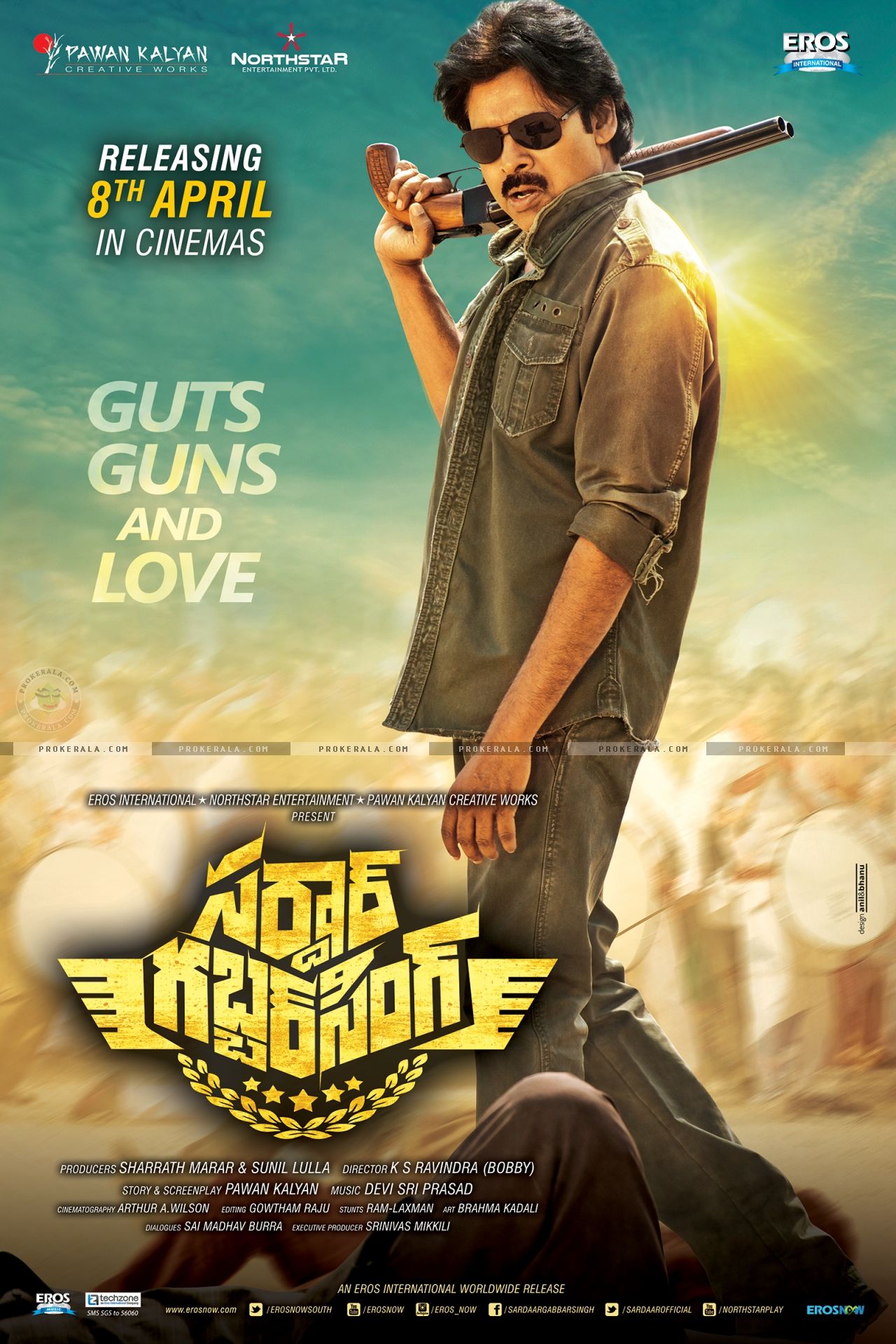 poster of Sardaar Gabbar Singh (2016) Hindi Dubbed HDRip