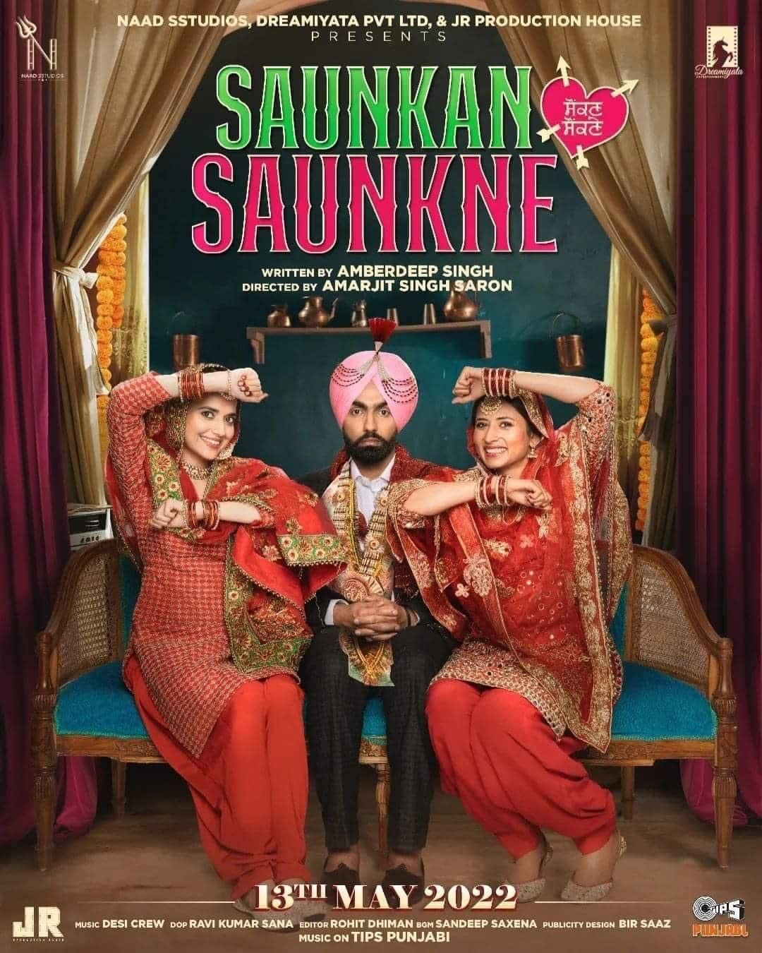 poster of Saunkan Saunkne (2022) CAMRip