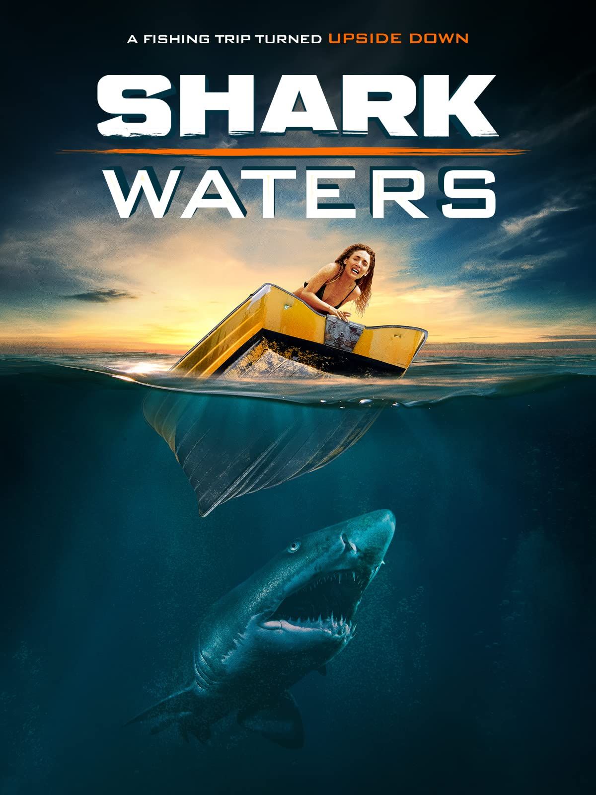 poster of Shark Waters 2022 Hindi Dubbed (Unofficial) WEBRip