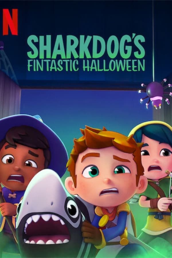 poster of Sharkdogs Fintastic Halloween (2021) Hindi Dubbed WEB-DL