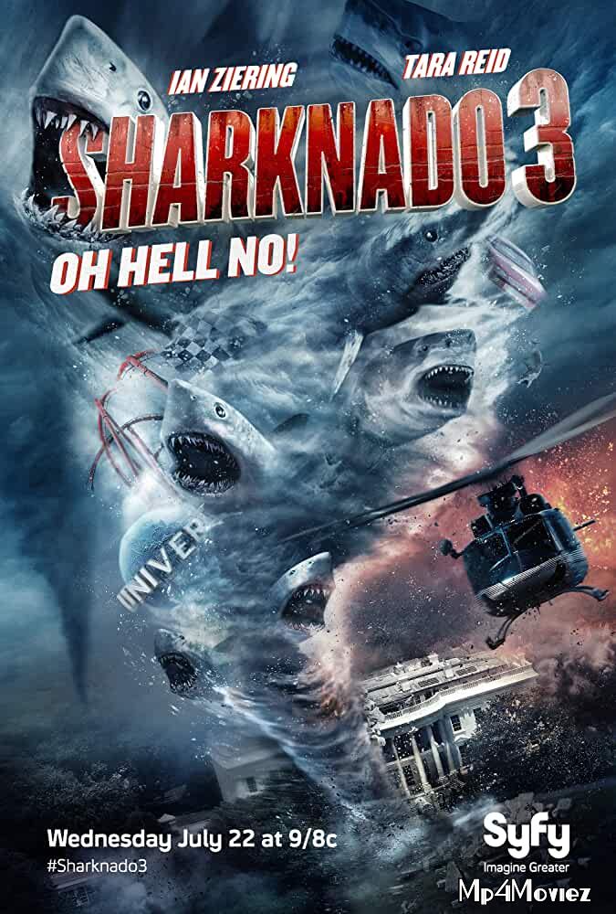 poster of Sharknado 3: Oh Hell No (2015) UNCUT Hindi Dubbed Movie