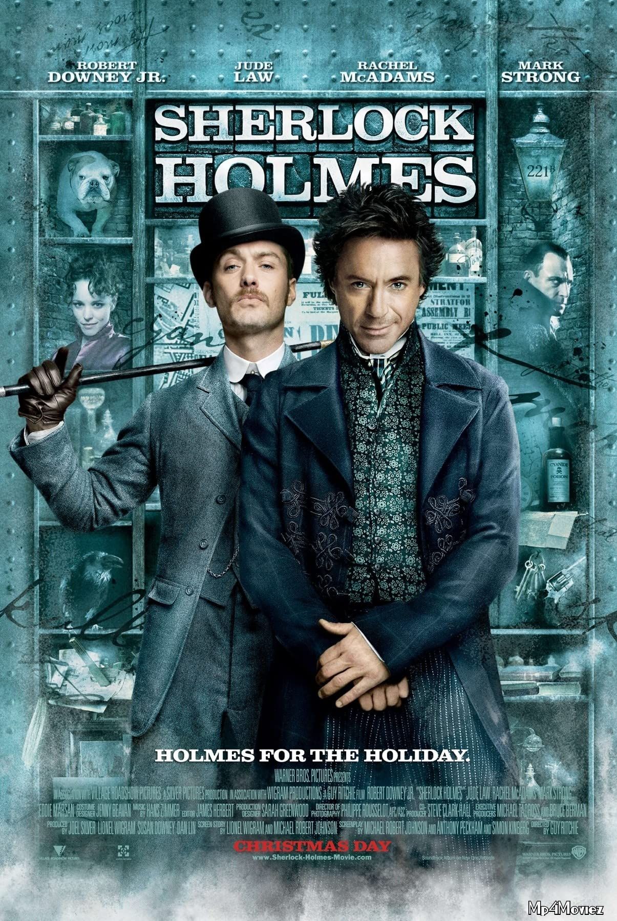 poster of Sherlock Holmes (2009) Hindi Dubbed BRRip