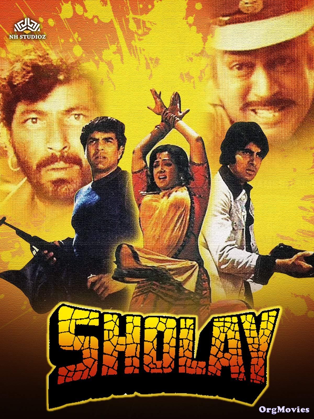 poster of Sholay 1975 Hindi Full Movie