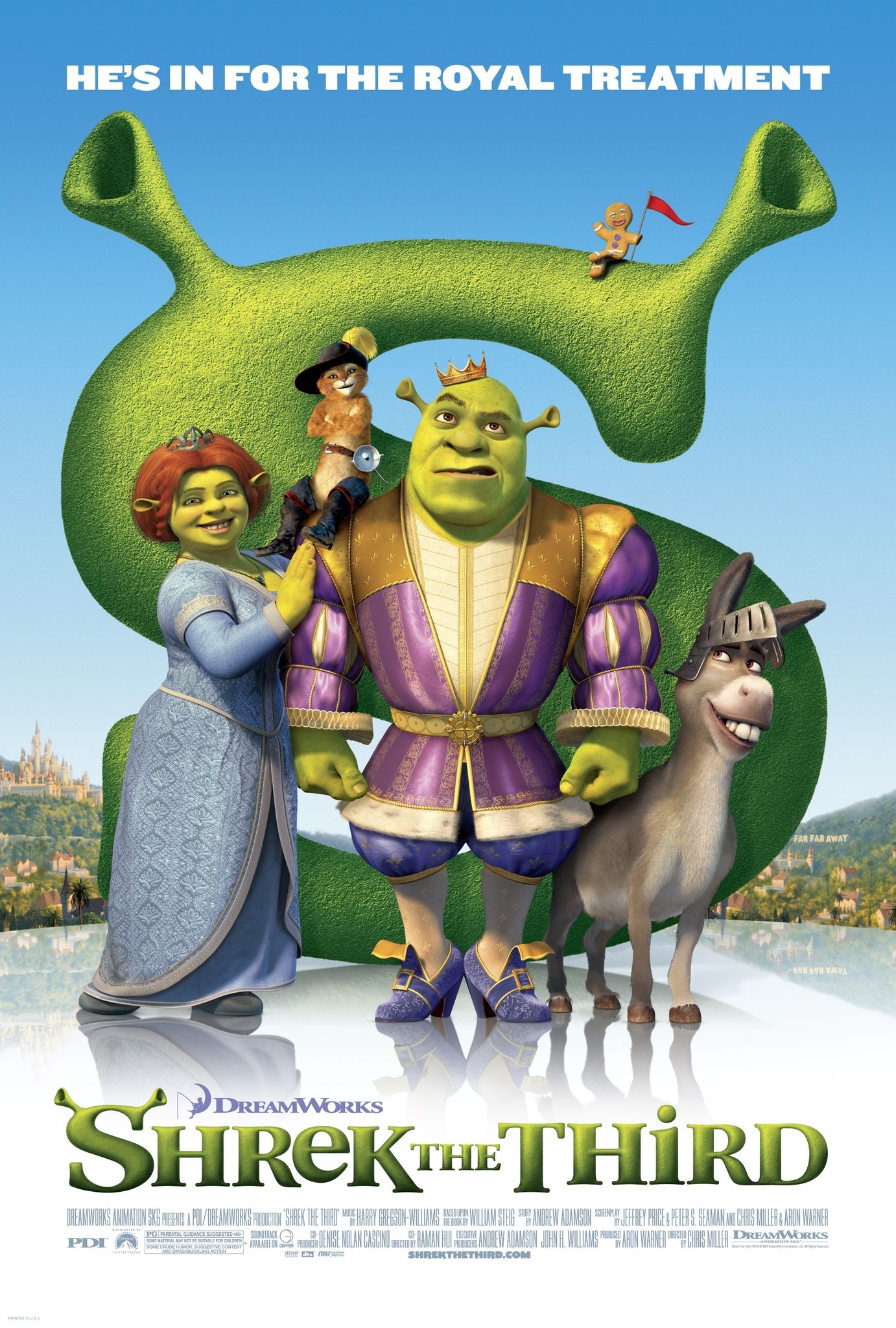 poster of Shrek the Third (2007) Hindi Dubbed BluRay