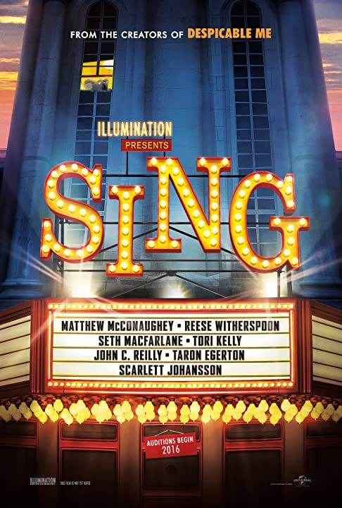 poster of Sing (2016) Hindi Dubbed BluRay