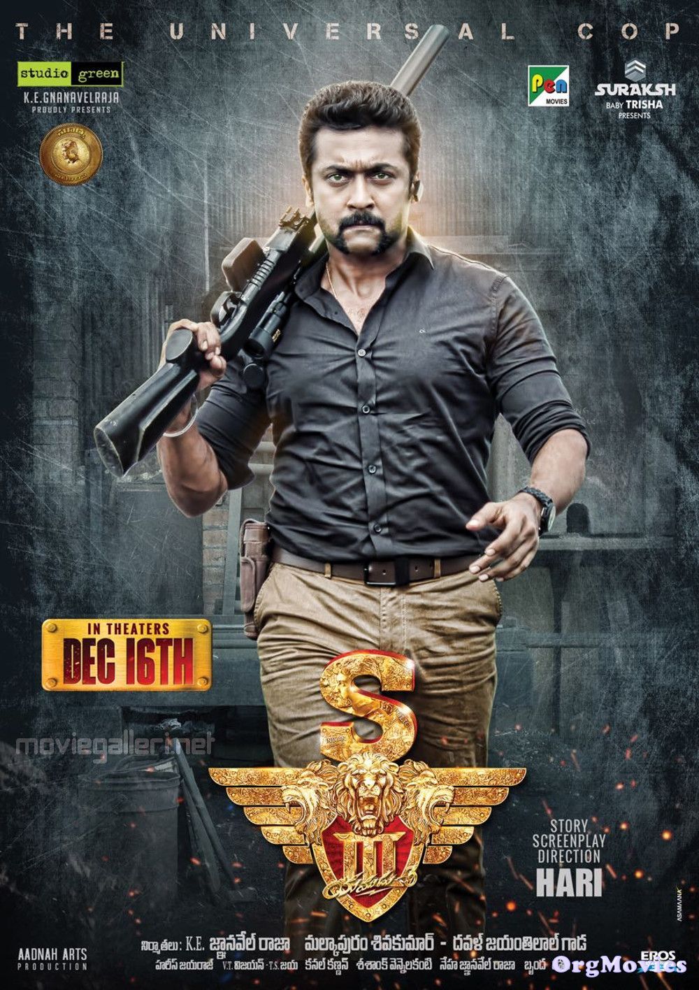 poster of Singam 3 2017 Hindi Dubbed Full Movie