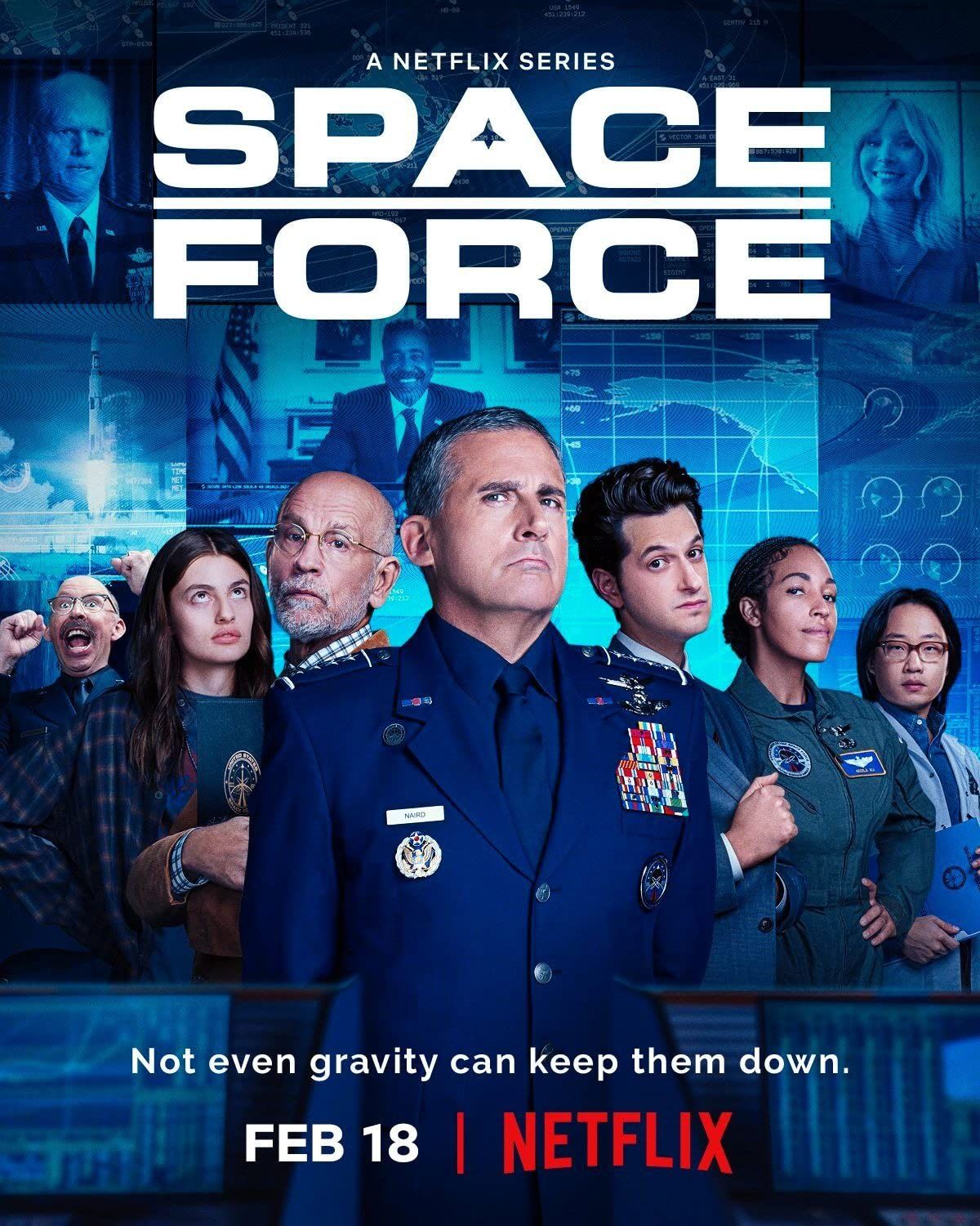 poster of Space Force (2022) Season 2 Hindi Complete Web Series HDRip