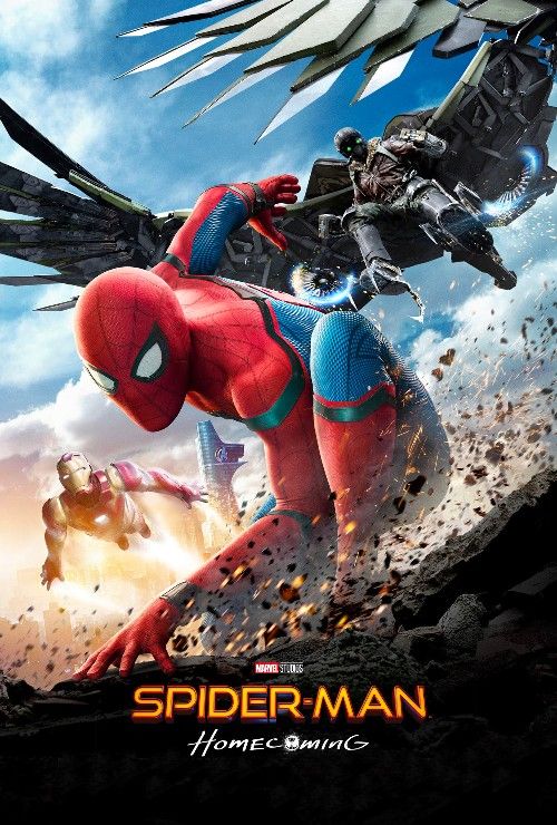 poster of Spider-Man: Homecoming (2017) Hindi Dubbed Movie