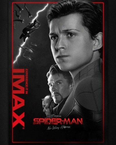 poster of Spider-Man: No Way Home – iMAX Version (2021) Hindi Dubbed BluRay