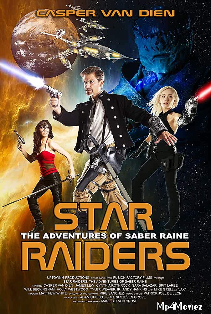 poster of Star Raiders: The Adventures of Saber Raine 2017 Hindi Dubbed Full Movie