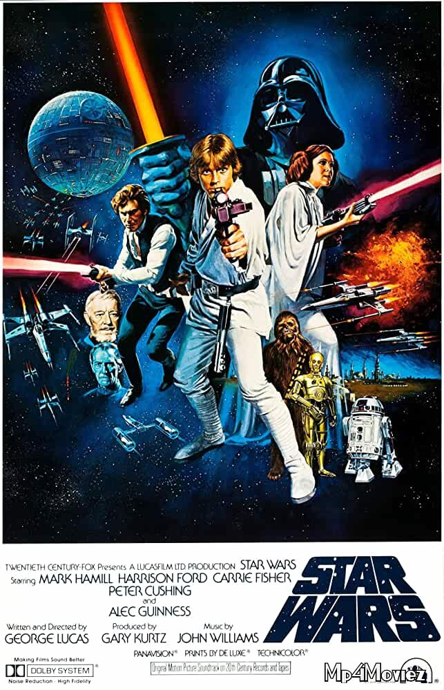 poster of Star Wars: Episode IV - A New Hope 1977 Hindi Dubbed Movie