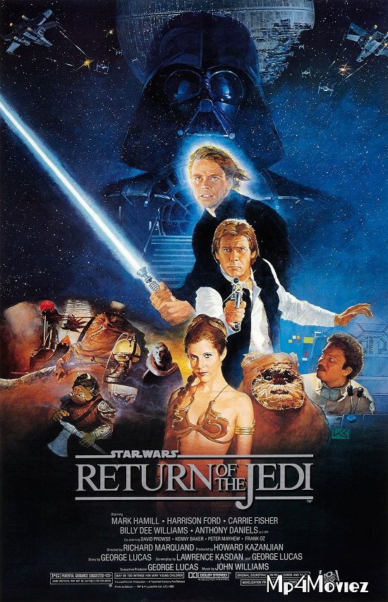 poster of Star Wars: Episode VI - Return of the Jedi (1983) Hindi Dubbed BluRay