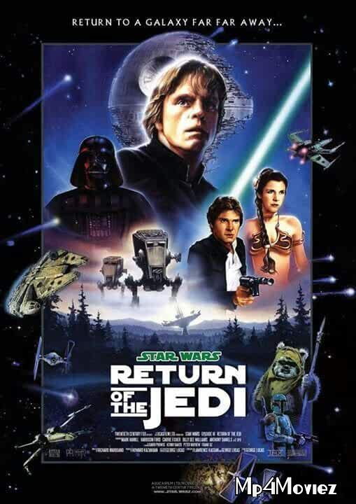 poster of Star Wars: Episode VI - Return of the Jedi 1983 Hindi Dubbed Movie