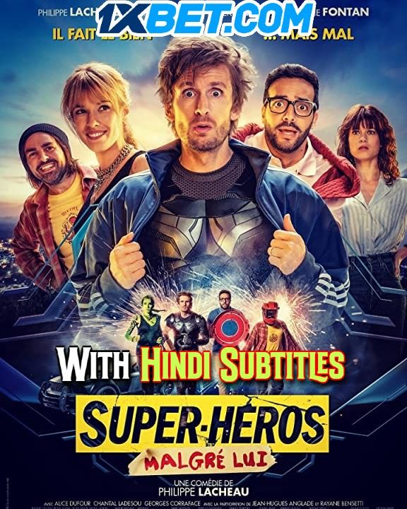 poster of Super Heros Malgre Lui (2021) English (With Hindi Subtitles) CAMRip